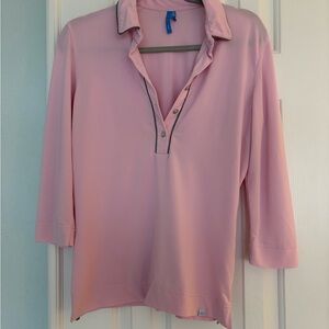 GG Blue Pink Polo Top